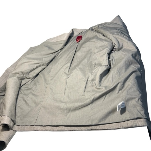 G.I.L.I Got To Love It Gray Leather Cascade Waterfall Blazer Sz 10 - Picture 9 of 13